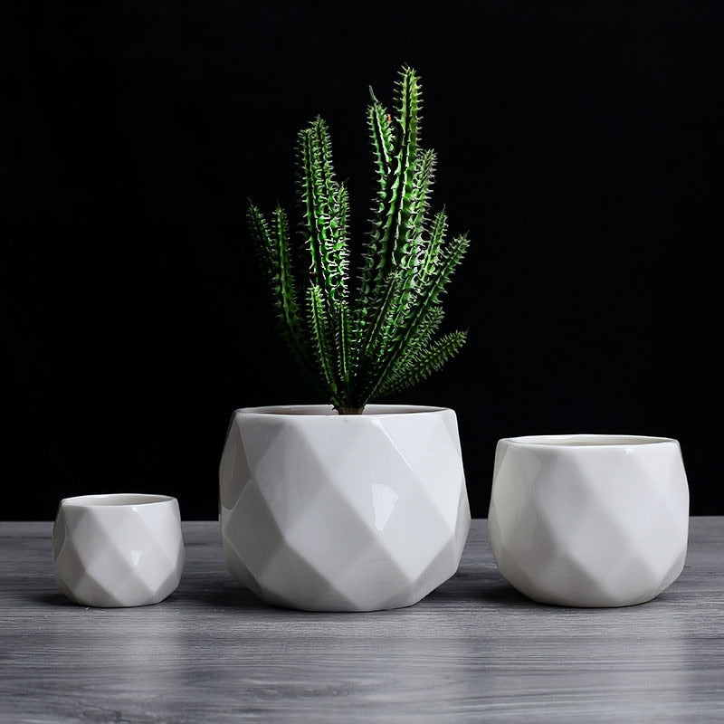 Ceramic Diamond Pot